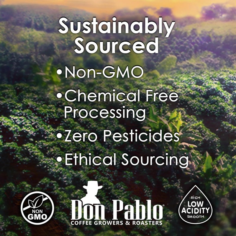 Cafe Don Pablo 2LB Don Pablo Gourmet Coffee - Brazil Cerrado - Medium Dark Roast - Whole Bean Coffee - 100% Arabica Beans - Low Acidity and Non-GMO - 2lb bag - Image 4